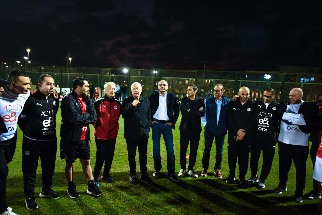 المهندس هاني أبو ريدة يدعم منتخب مصر قبل المشاركة في كأس العرب – كورة 999