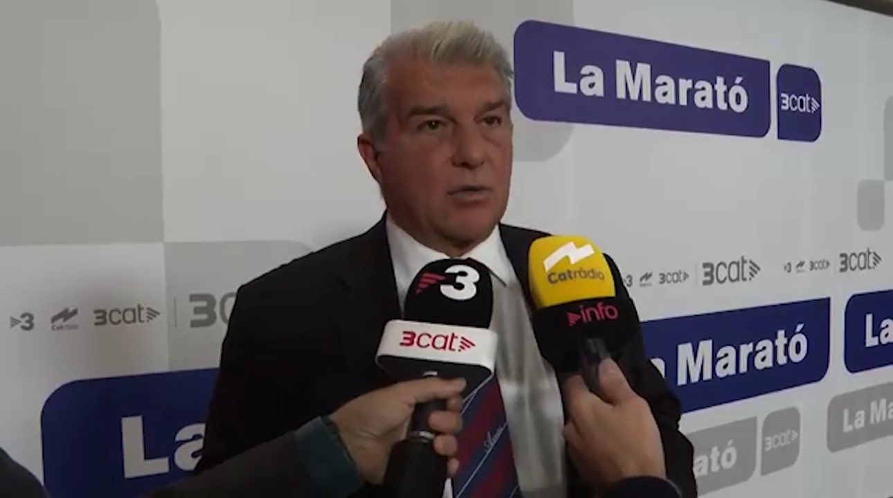 لابورتا يكشف تفاصيل أزمة الخلل التقني قبل مباراة برشلونة وأتليتكو مدريد