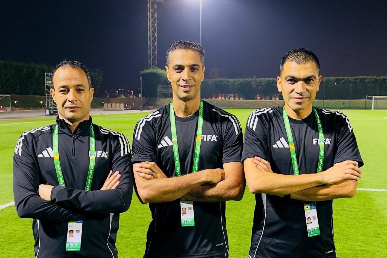 طاقم تحكيم مصري يدير مباراة فلسطين والسعودية في كأس العرب – كورة 999