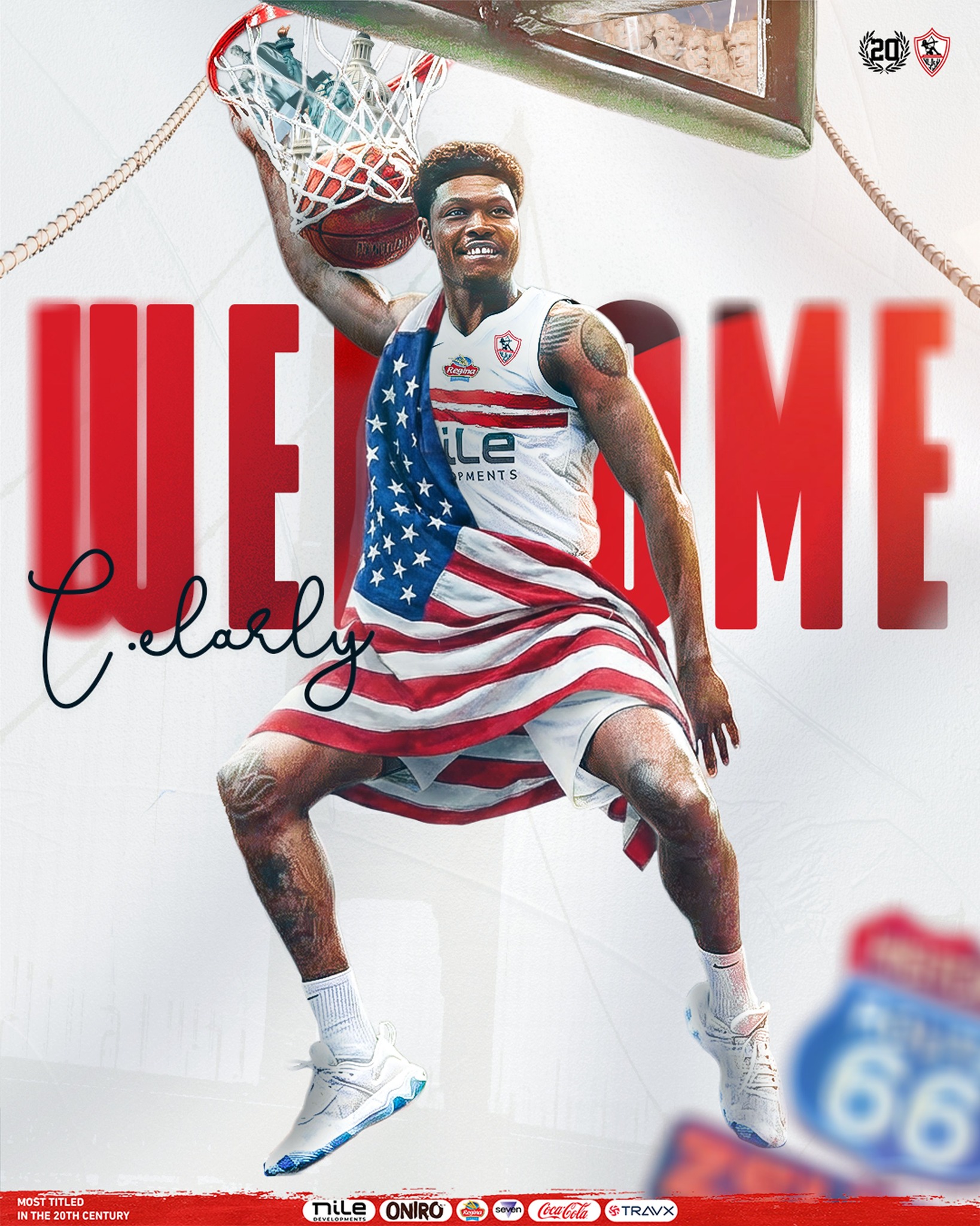 الزمالك يتعاقد مع الأمريكي كلينثونى روبرت لدعم فريق السلة – كورة 999