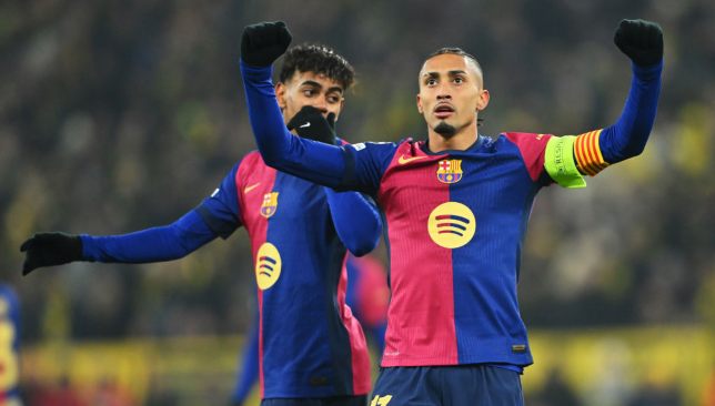 تصريح حماسي لرافينيا بعد فوز برشلونة على أتلتيكو مدريد