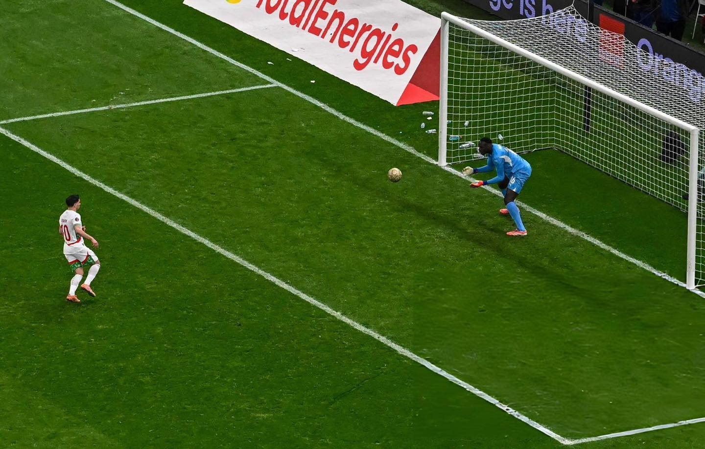 رد فعل إبراهيم دياز بعد ضياع ركلة الجزاء في نهائي أمم إفريقيا 2025 – كورة 999