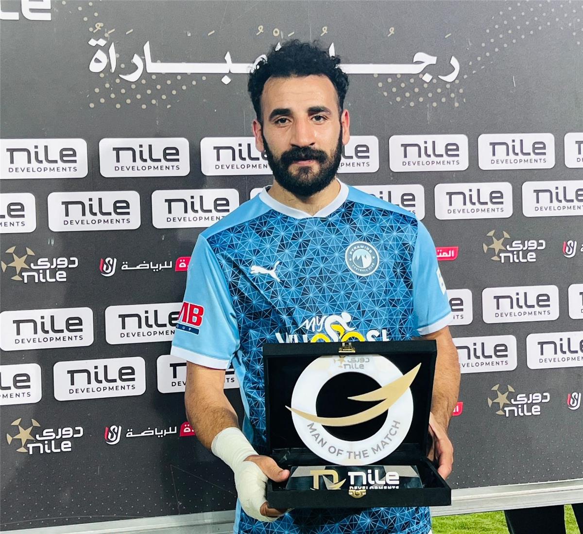 مهند لاشين يحصد جائزة أفضل لاعب في مباراة بيراميدز ضد غزل المحلة – كورة 999