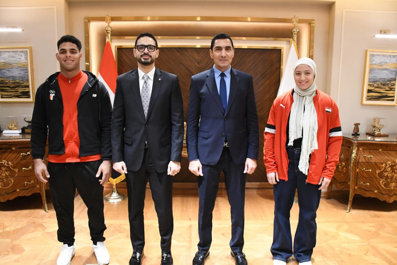 بحضور محمد مطيع.. وزير الشباب والرياضة يكرم أبطال الجودو بعد فضيتي كأس العالم