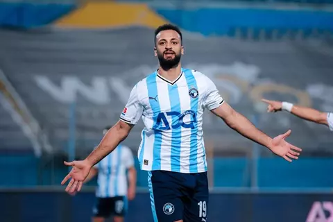 الأول لـ بيراميداز.. هدف مروان حمدي أمام حرس الحدود في الدوري المصري