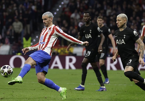 أتلتيكو مدريد يقسو على توتنهام 5-2 في دوري أبطال أوروبا – كورة 999