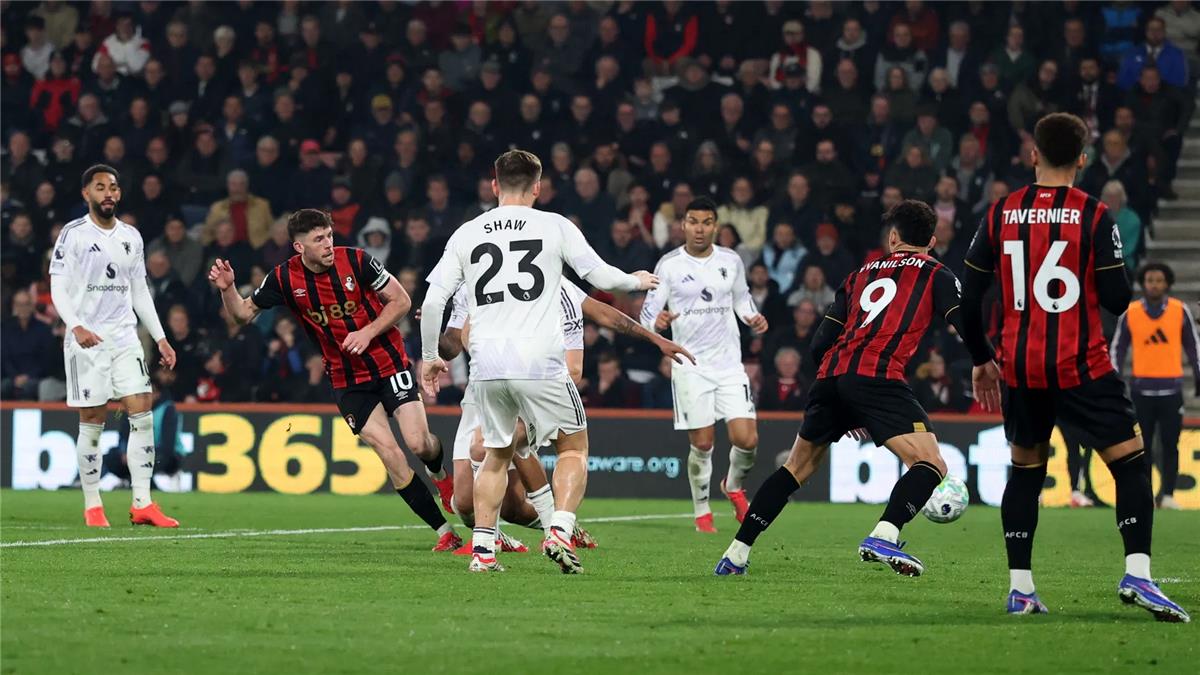 التعادل يحسم مواجهة مانشستر يونايتد وبورنموث في الدوري الإنجليزي – كورة 999