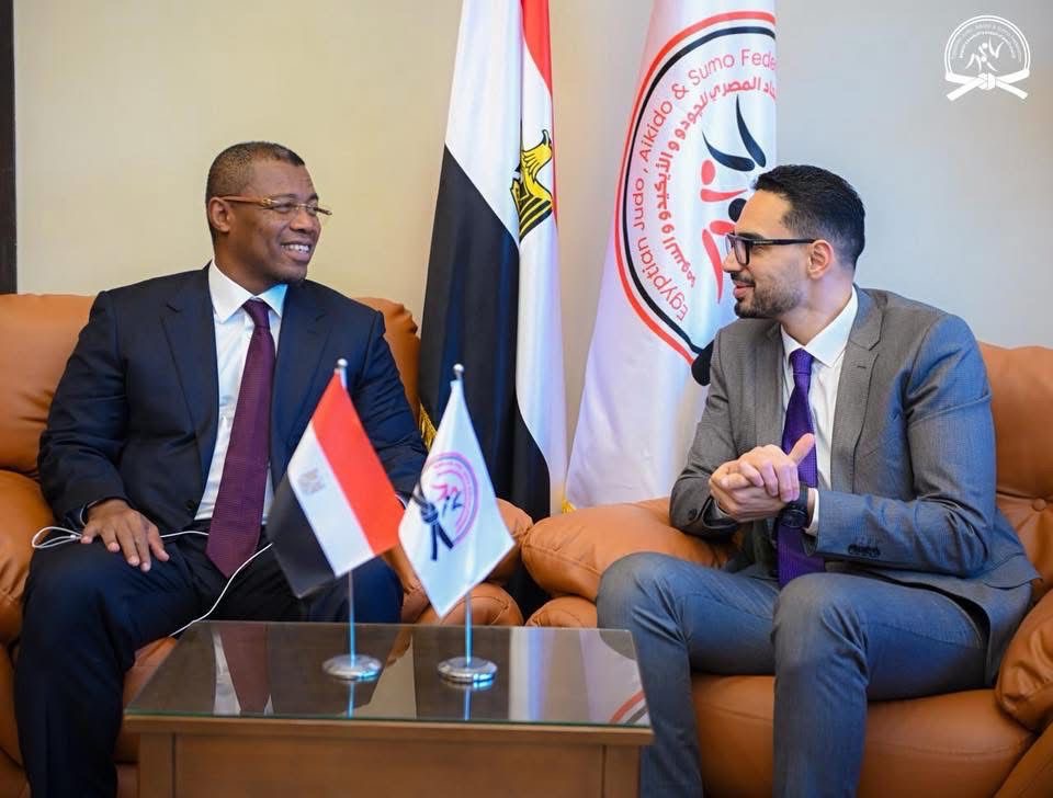 رئيس الاتحاد الإفريقي للچودو يزور مقر الاتحاد المصري لبحث التعاون وتطوير اللعبة